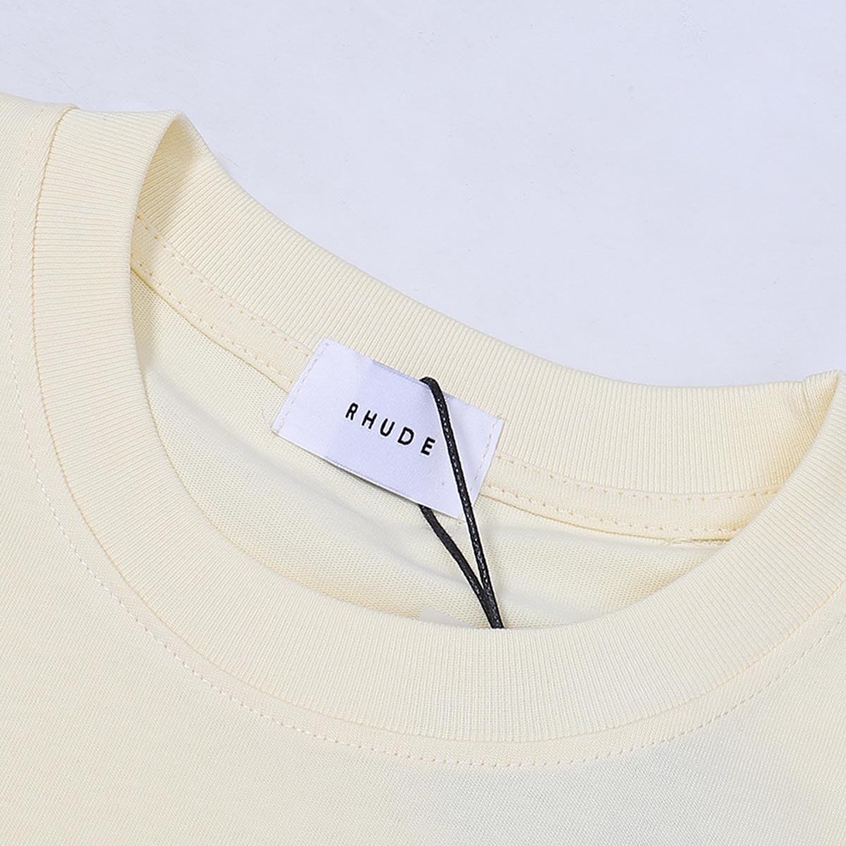 Rhude T-shirts Off-Road Vehicle Printed Cotton Casual Short Sleeve Men and Women