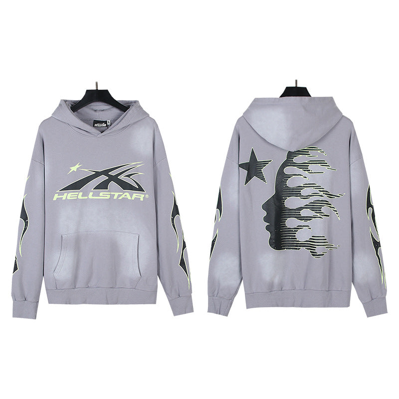 Hellstar Hoodie & Pants Wash Water Make Old Hoodies Sweater Trousers