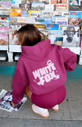 11th Street Sweet Kisses Oversized Hoodie Very Berry