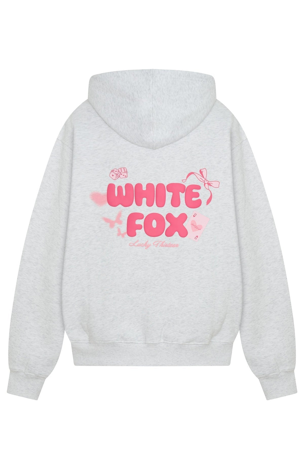 Lucky Thirteen Stephanie Oversized Hoodie Grey Marle